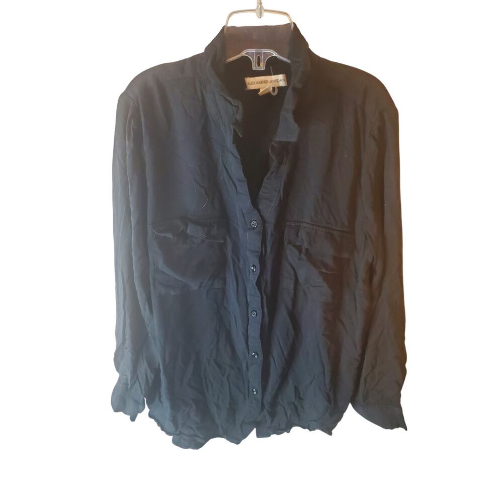 Alexander Jordan Black Button Down Shirt, NWOT, XL